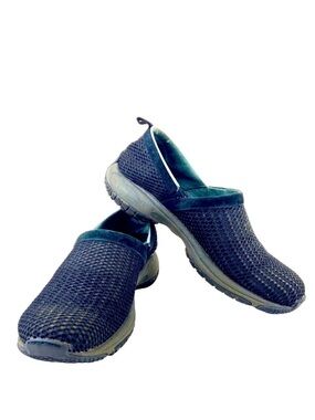 MERRELL Women's Mesh Clogs Encore Adams Breeze Black Walking Hiking Slip-ons 8.5